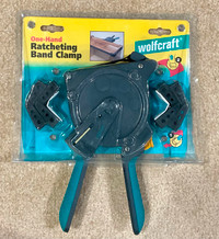 WOLFCRAFT RATCHETING BAND CLAMP - NEW - STILL SEALED