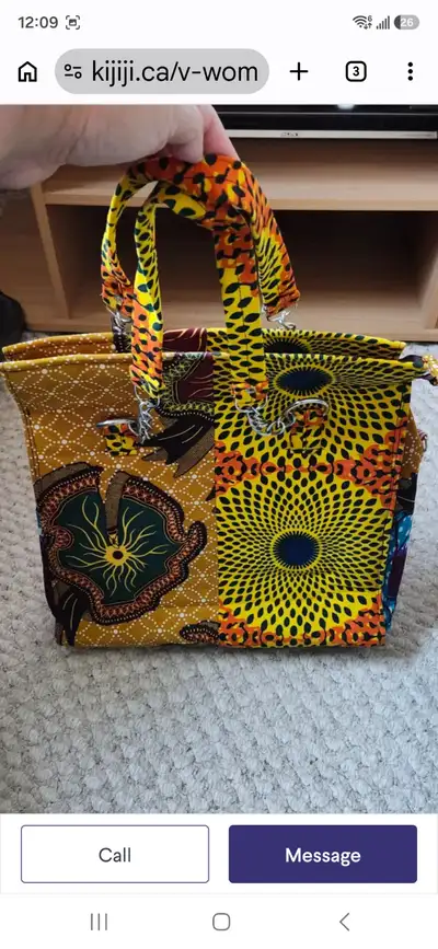 Brand NEW African Print tote bag for sale!, View more