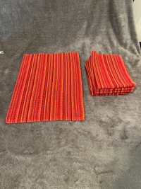 Red Placemats (x6)