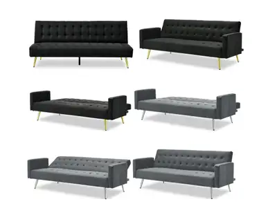 Modern Tufted Futon Sofa Bed, View more