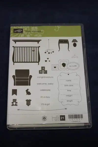 Stampin Up Crafts Stamp Kit Little Additions New Condition Great for scrapbooking a babies/newborn f...