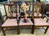 CHIPPENDALE CHAIRS-6 PCE.