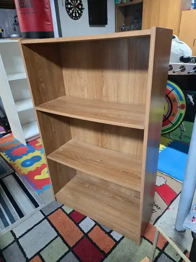 EXCELLENT LIGHT BROWN WOODEN BOOK SHELF UNIT, View more