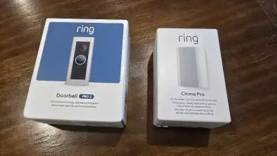 Ring Doorbell Pro+Chime Pro (Brand New)+3 extra covers+1 Chime, View more