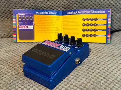 A clone of the Boss Blues Driver, the Digitech Screamin' Blues pedal gives you moderate gain overdri...
