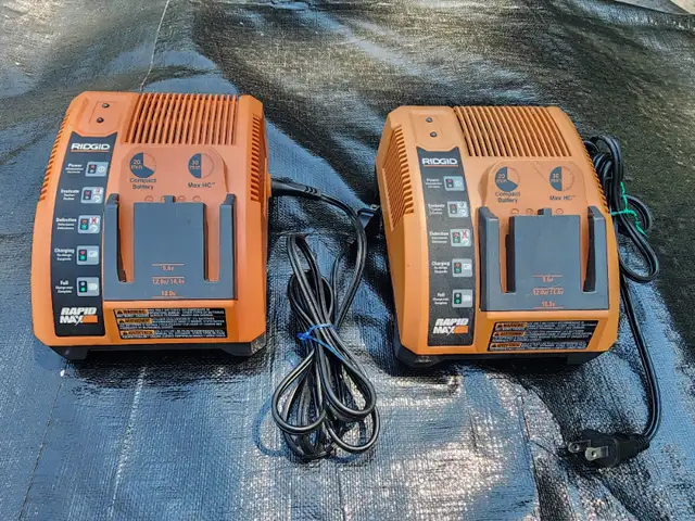 Ridgid Rapid Max9.6, 12, 14.4 & 18 Volt Single Battery Chargers in Power Tools in Windsor Region - Image 2