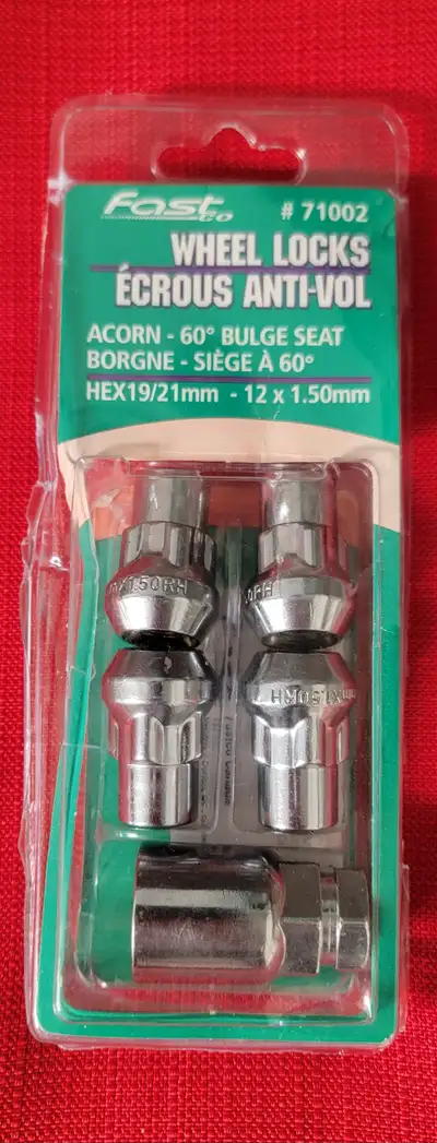 For Sale: $20 Wheel locks nuts 12x1.50mm. HEX 19/21mm - 12x1.50mm. Fit on Toyota corola. Mazda, Toyo...