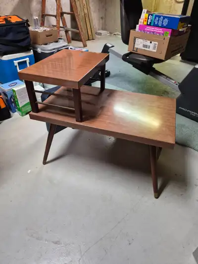 Vintage 2 Teired Side Table- Mid Century Modern style, View more