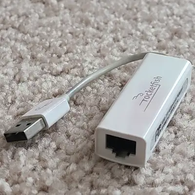 Rocketfish USB 2.0 to Ethernet Adapter (RF-PCC132) - White, View more