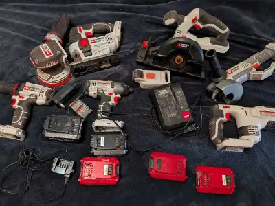 Porter cable power tool set, View more
