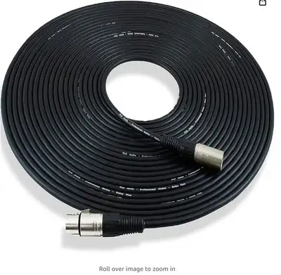 2-pack of 50 feet Mic Cable Patch Cords - XLR Male to XLR Female, View more