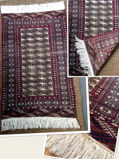 ⭐️Beautiful smaller antique rug in excellent condition⭐️, View more