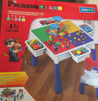 Picasso Tiles — Building Block Activity Center Table Set