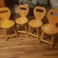 4 Tyroleon Children's Chairs, excellent condition.