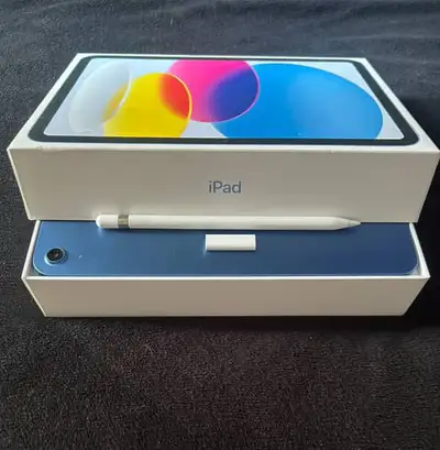 Apple IPad 10th Gen Blue (256 GB) and 2nd Gen Apple Pencil, View more