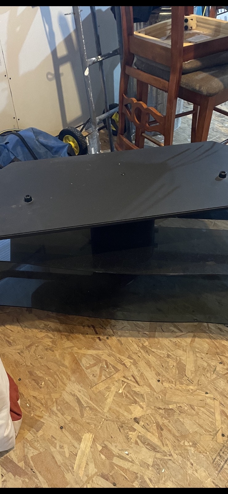 Glass tv stand with swivel shelf TV Tables & Entertainment Units St. John's Kijiji