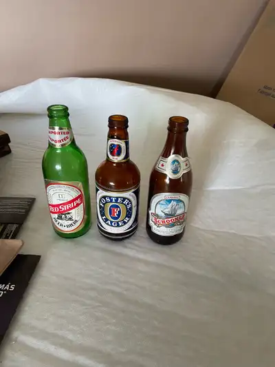 Assortment of empty beer bottles and 3 soda bottles. Selling as a lot. $75 obo