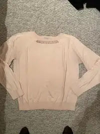 Women pink sweater size XL