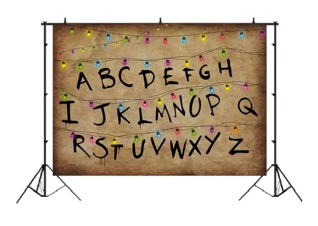 Stranger Backdrops Rustic Alphabet Colorful Lights Background in Holiday, Event & Seasonal in Calgary - Image 3