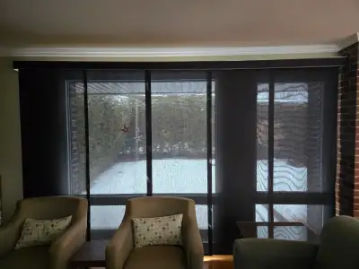 Large 5% Solar Roller Blinds w/ Valance – Patio / Cottage / Sunr, View more