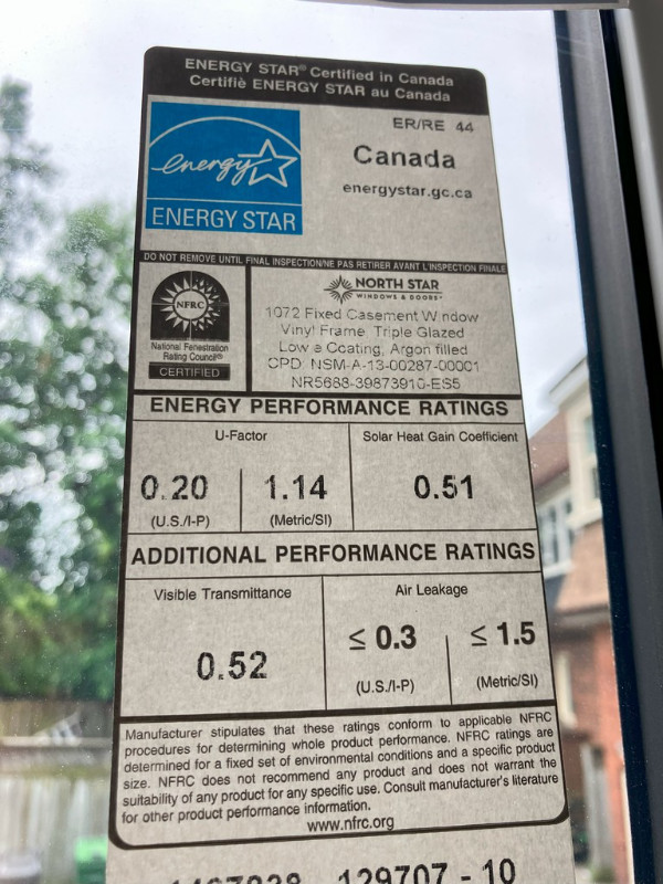 New 4' x 8' NorthStar Fixed Vinyl Casement Window in Windows, Doors & Trim in City of Toronto - Image 3