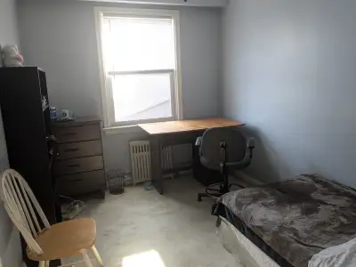 This is a comfortable, mid-sized room (roughly 12 feet by 9.5 feet) for one person, preferably a stu...