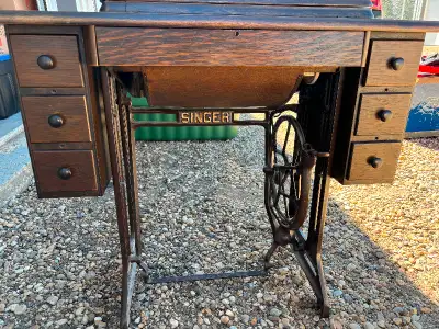 Very nice shape and built to last. Does not include sewing machine. Serious offers only please.