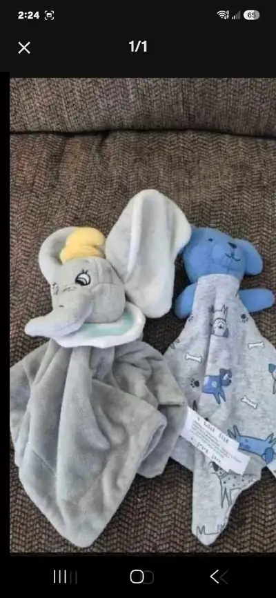 Disney Dumbo and Puppy Security Blanket Set, View more