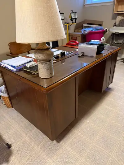Walnut desk, View more
