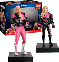 Eaglemoss Hero Collector WWE Wrestling Jim Anvil & Natalya Figs