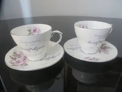 "Silver Wedding" ( 25 years) anniversary 2 cups, $5, View more