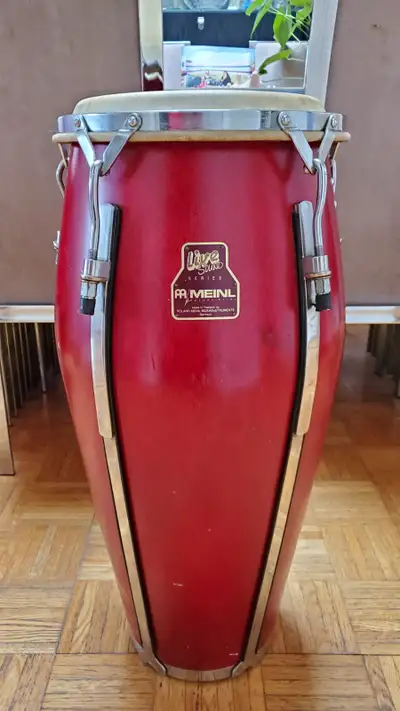 Congas & bongos complete set & cases., View more