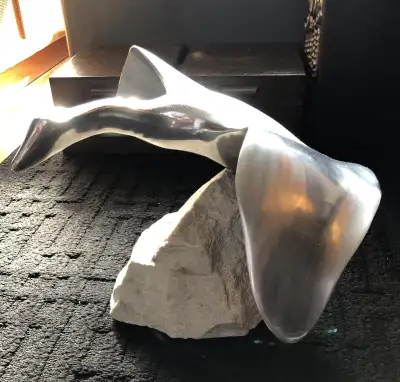 Large Hoselton Centrepiece Sculpture Canada Goose On Granite, View more