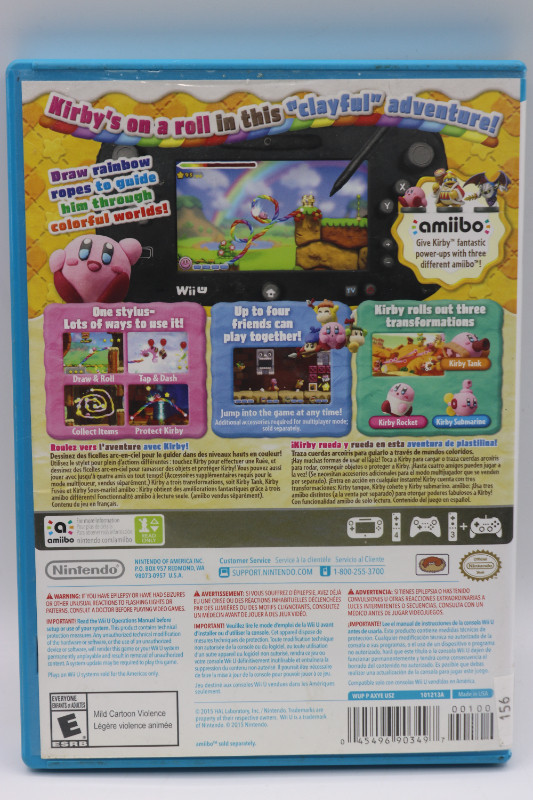 Kirby and the Rainbow Curse, For Wii U (# 4939) in Nintendo Wii U in City of Halifax - Image 4