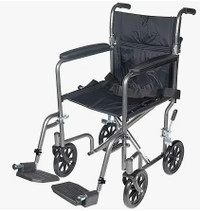Light Weight Transport Wheelchair With Hand Brakes