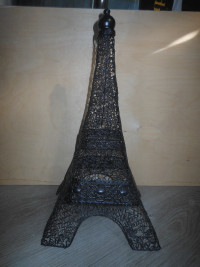 Eiffel Tower 15"  metal openwork Statue