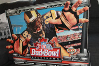 NFL Bud 3-D Superbowl plastic Ad signage