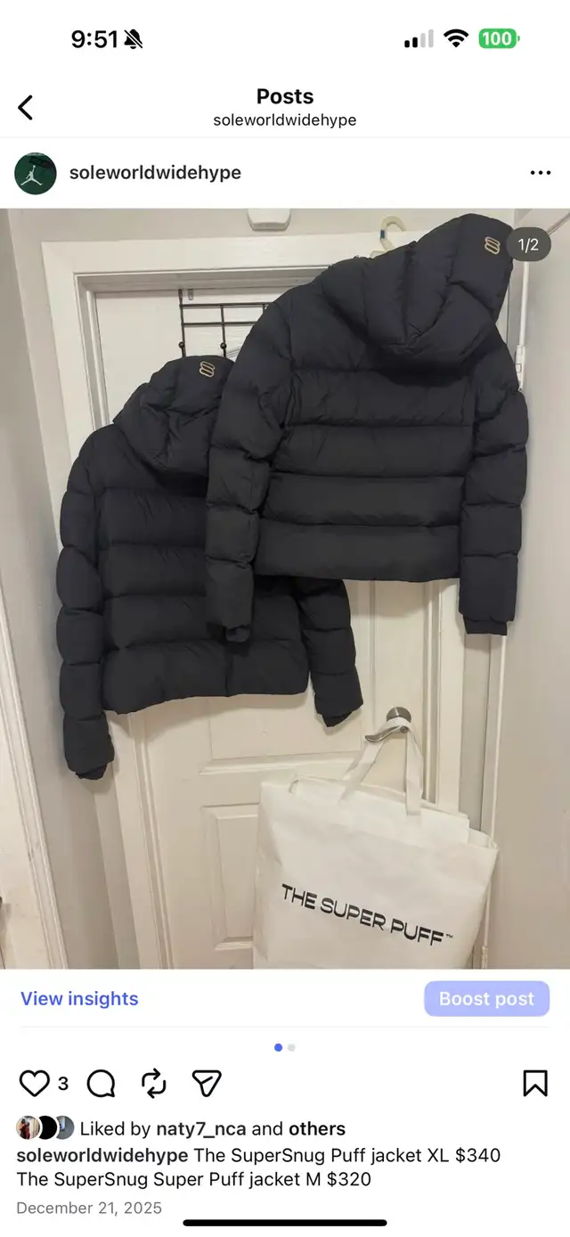 The SuperSnug Super Puff jacket M $320 in Men's in City of Toronto - Image 3