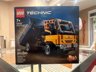 This is a brand new Lego Technic Dump Truck set (42147) with 177 pieces.Retired and discountinued, i...