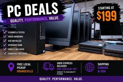  Refurbished PCs & Laptops Available - Orangeville, View more