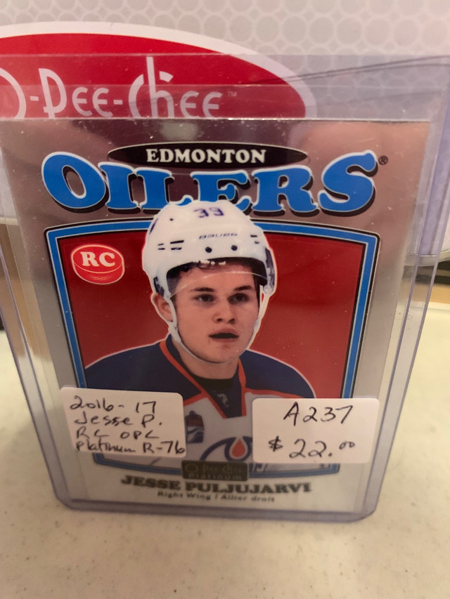 Puljujarvi RC OPC PLATINUM R-76 OILERS 16-17 Showcase 305 in Arts & Collectibles in Edmonton