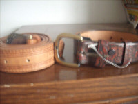 Assorted New Leather Belts      2852-56/62-65