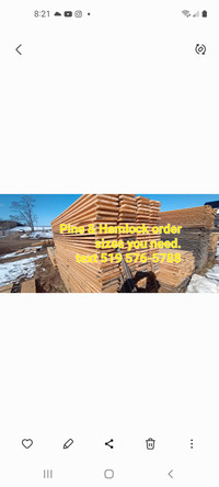 Hemlock & Pine beams order online & pick up onsite