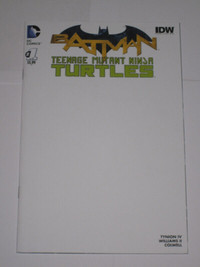 Batman Teenage Mutant Ninja Turtles#1 variant! comic book