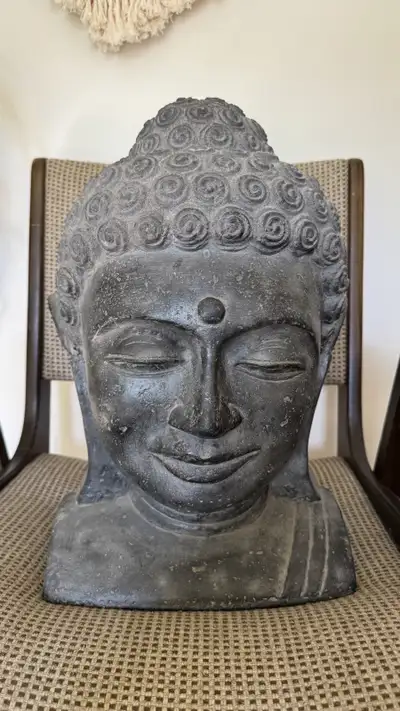 Hello, I have a vintage Buddha head statue for sale. Very heavy lava rock carving, bought at Pier On...