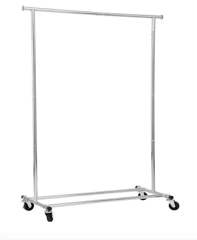 Heavy-Duty Rolling Clothes Organizer Rack, View more