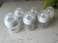 6 Philips Avent Baby Bottles 4oz