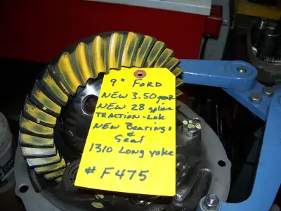 Ford 9 inch , New 3.50 gear ,, New 28 spline Traction-lok (posi ) ,, New bearings and seal ,, standa...