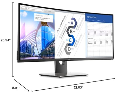 Dell UltraSharp 34" Curved Ultrawide Monitor (U3417W), View more