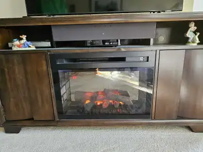 Estate sale of a variety of furniture. Fireplace $350 Leather couch (few scratches on the arm)$350 L...